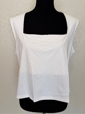 H & M silky square neck top